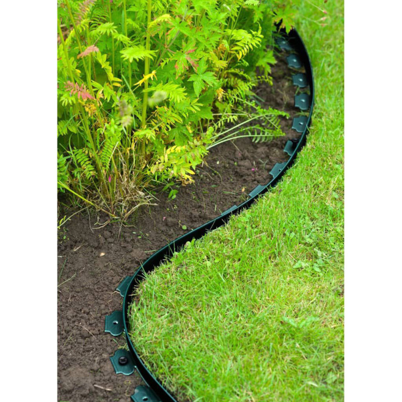 Bordure flexible verte 1000 x 5 x 0,4 cm