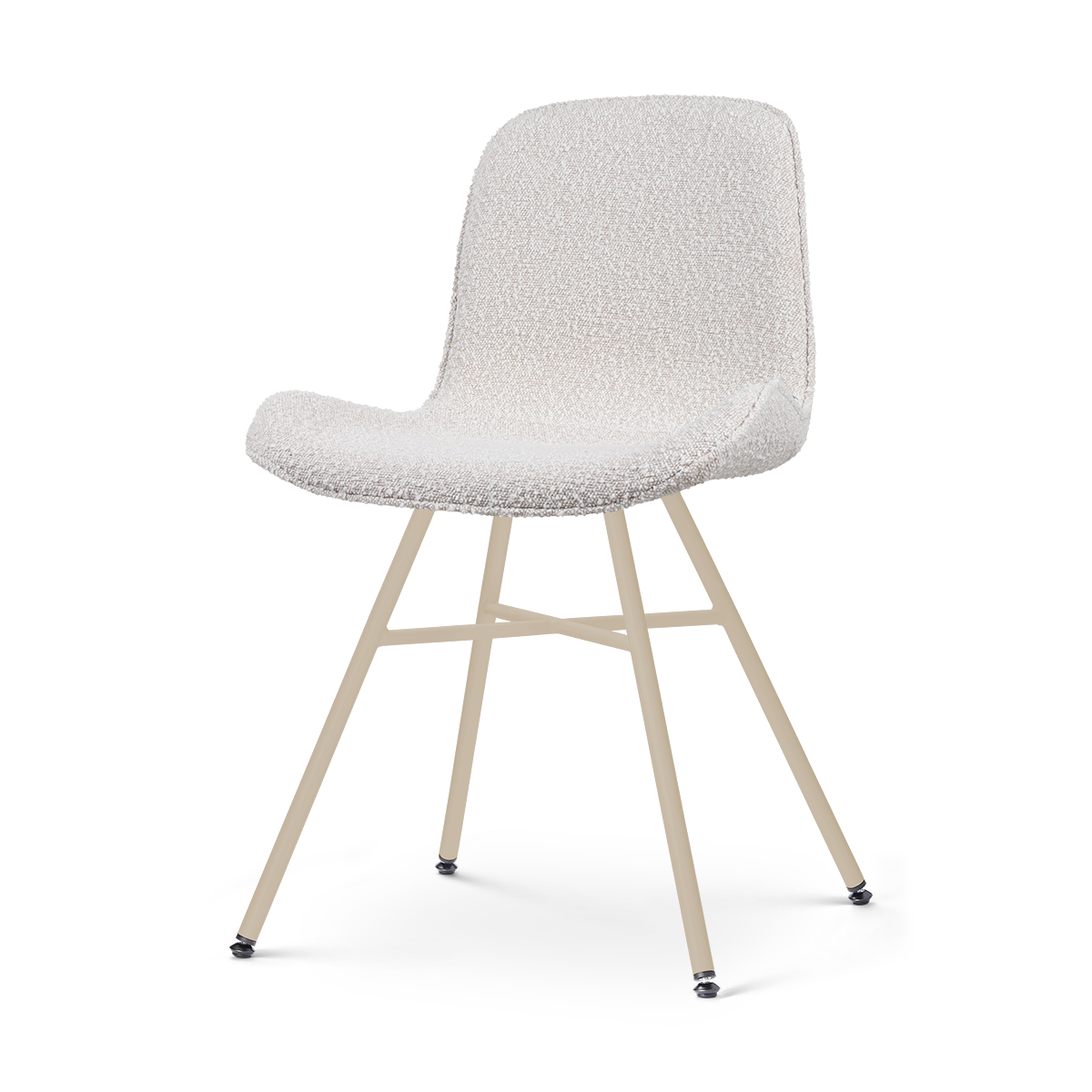Nolon Noa-Fé eetkamerstoel bouclé beige - beige onderstel