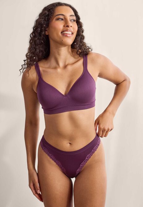 Womens Plum Seam Free Non Wired Bra (B-E)