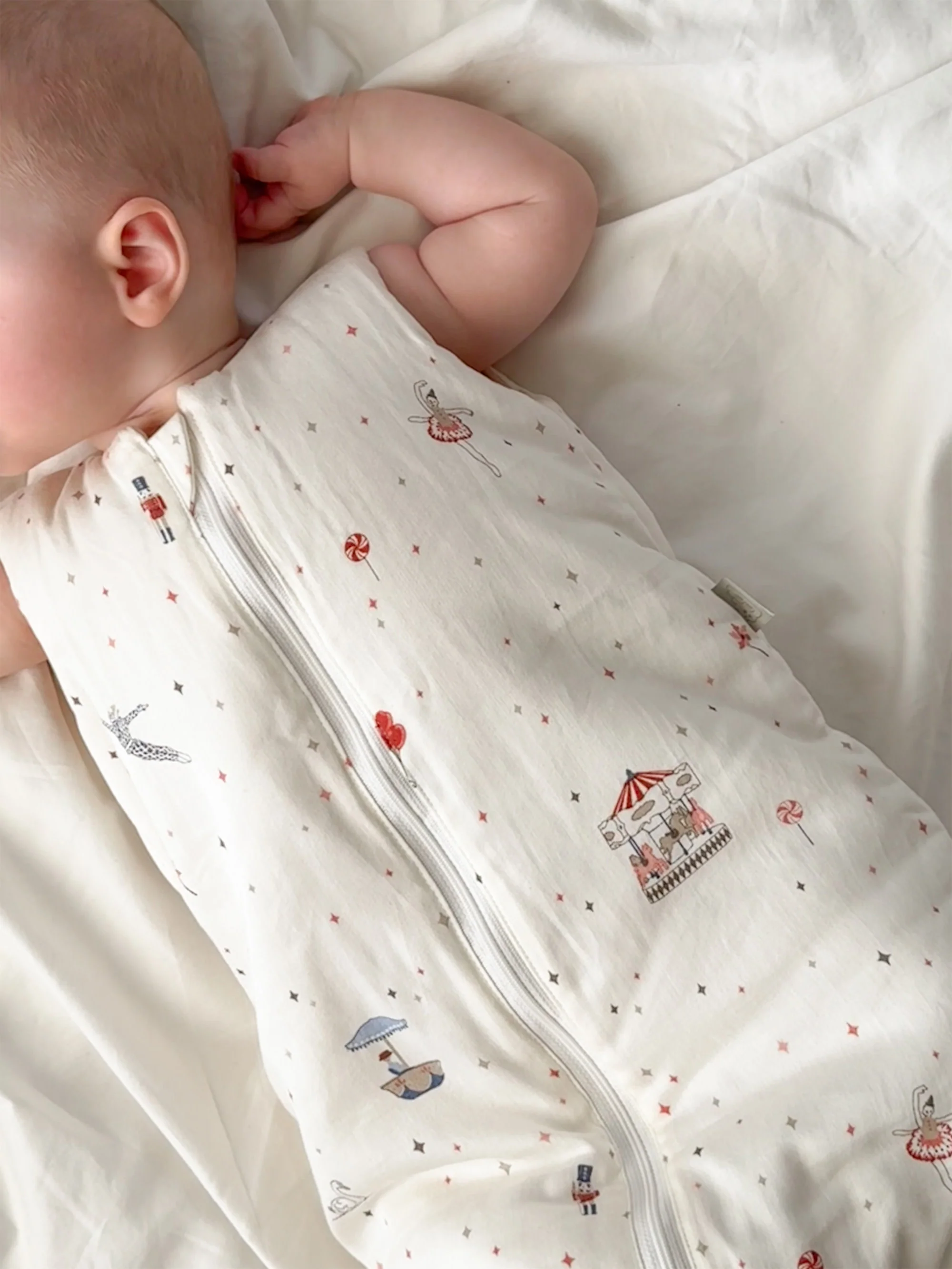 Baby-Schlafsack Carousel aus Bio-Baumwolle