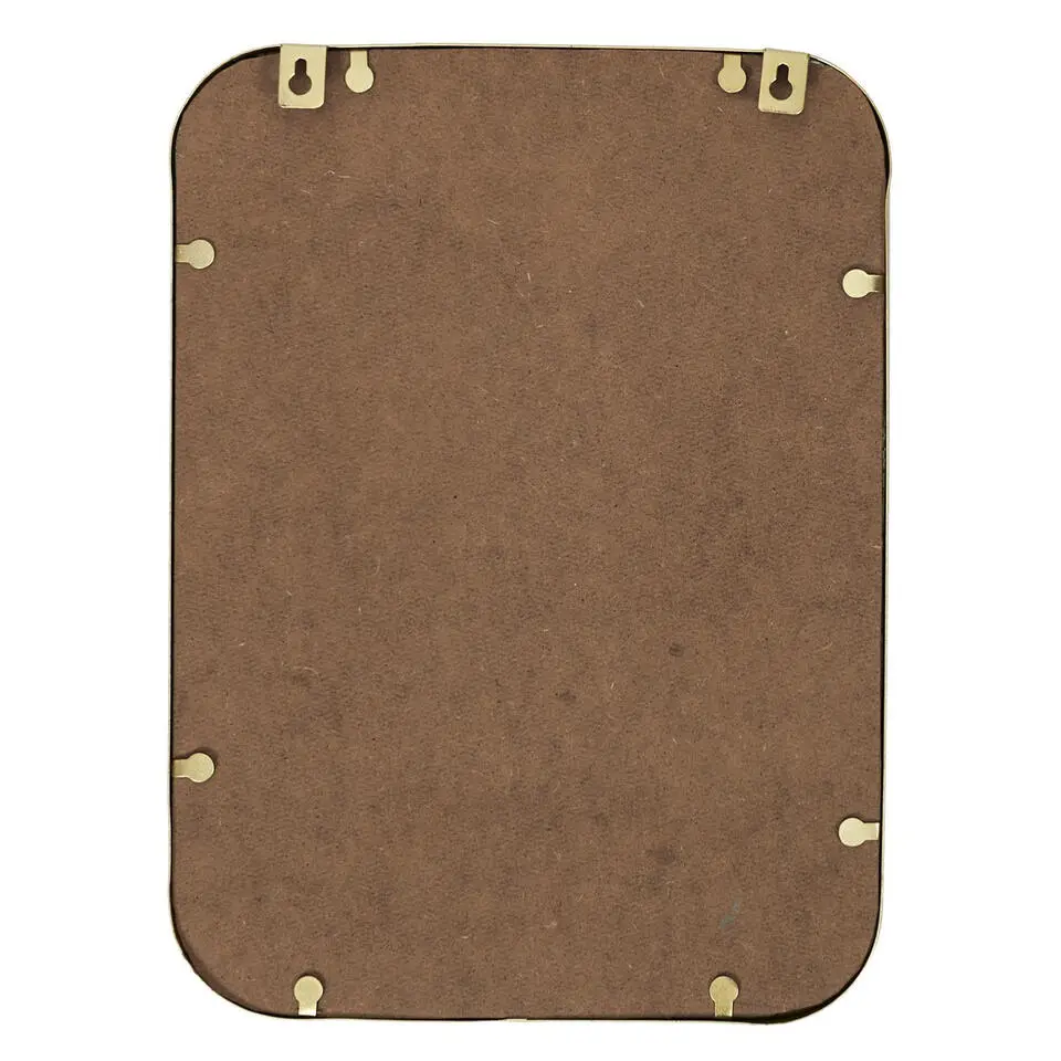 Home Deco Factory Spiegel Carre - rechthoek - goud - L25 x B34 cm