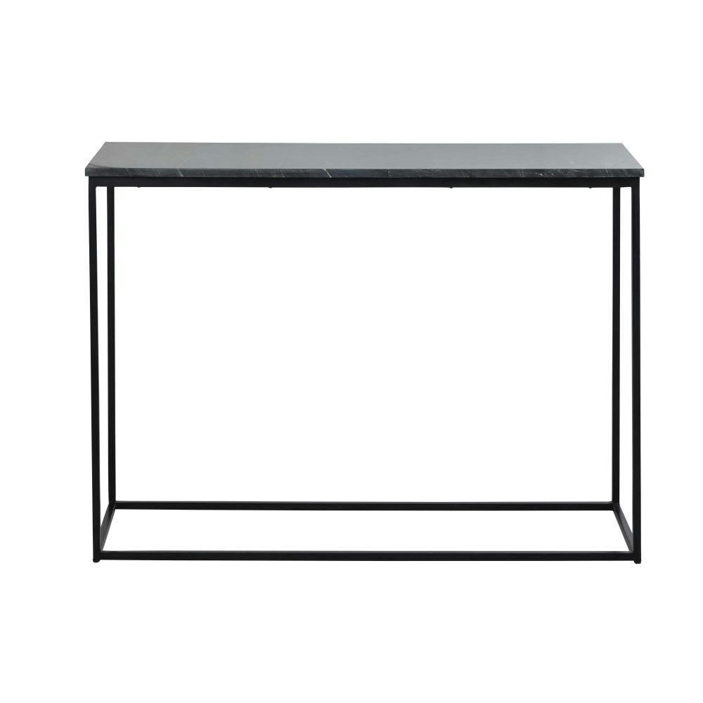 Marble - Console en marbre et métal noir