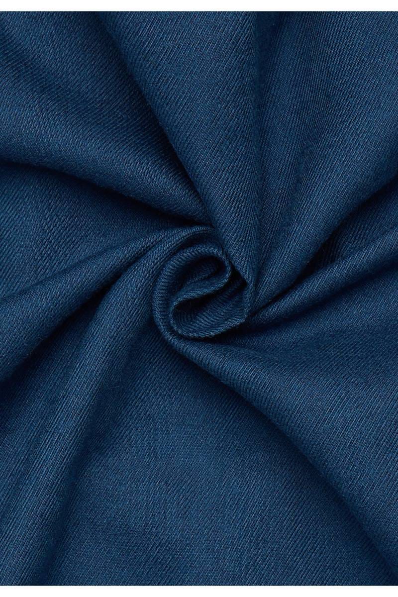 ETERNA 1863 Modern Fit Flanellhemd blau, Einfarbig