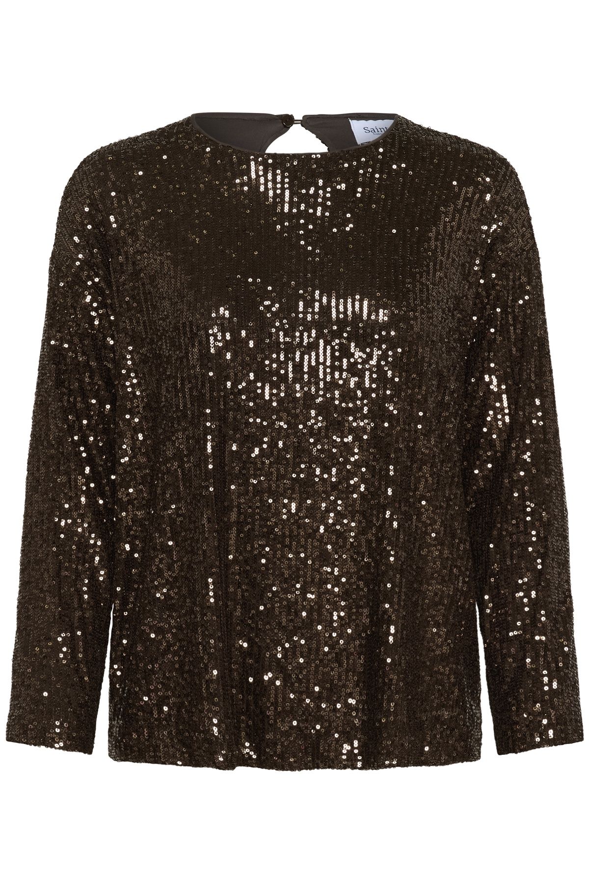 Saint Tropez Long Sleeve Sequin Blouse