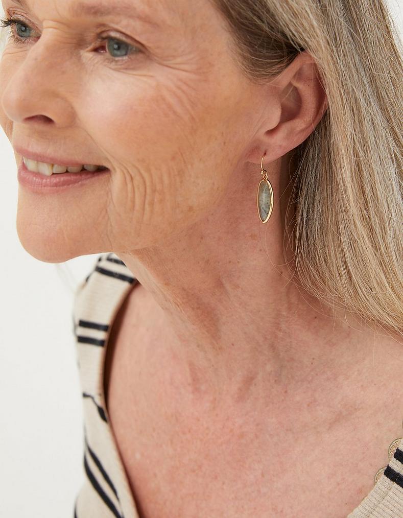 Large Stone Earrings