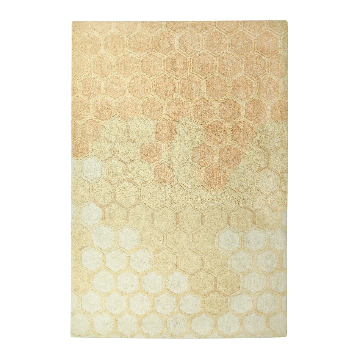 Lorena Canals - Sweet Honey waschbarer Teppich, 140 x 200 cm, ivory / vanilla / golden