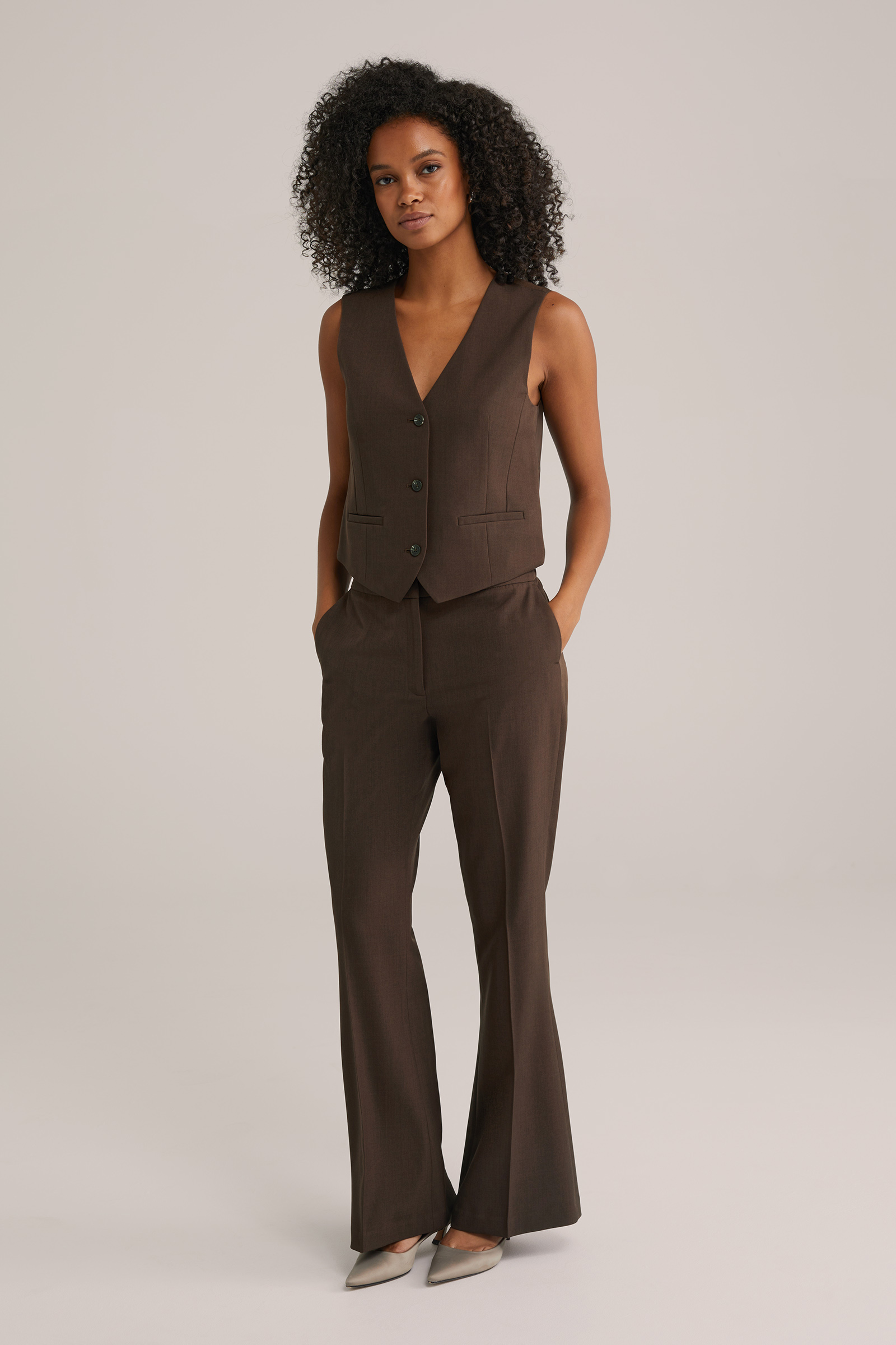 Dames Slim fit gilet