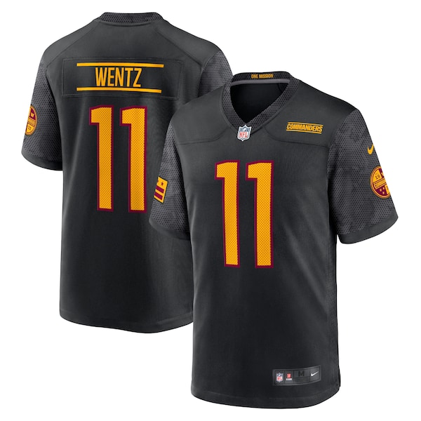 Carson Wentz Washington Commanders Nike Youth Alternate Game Jersey - Black/Burgundy/White