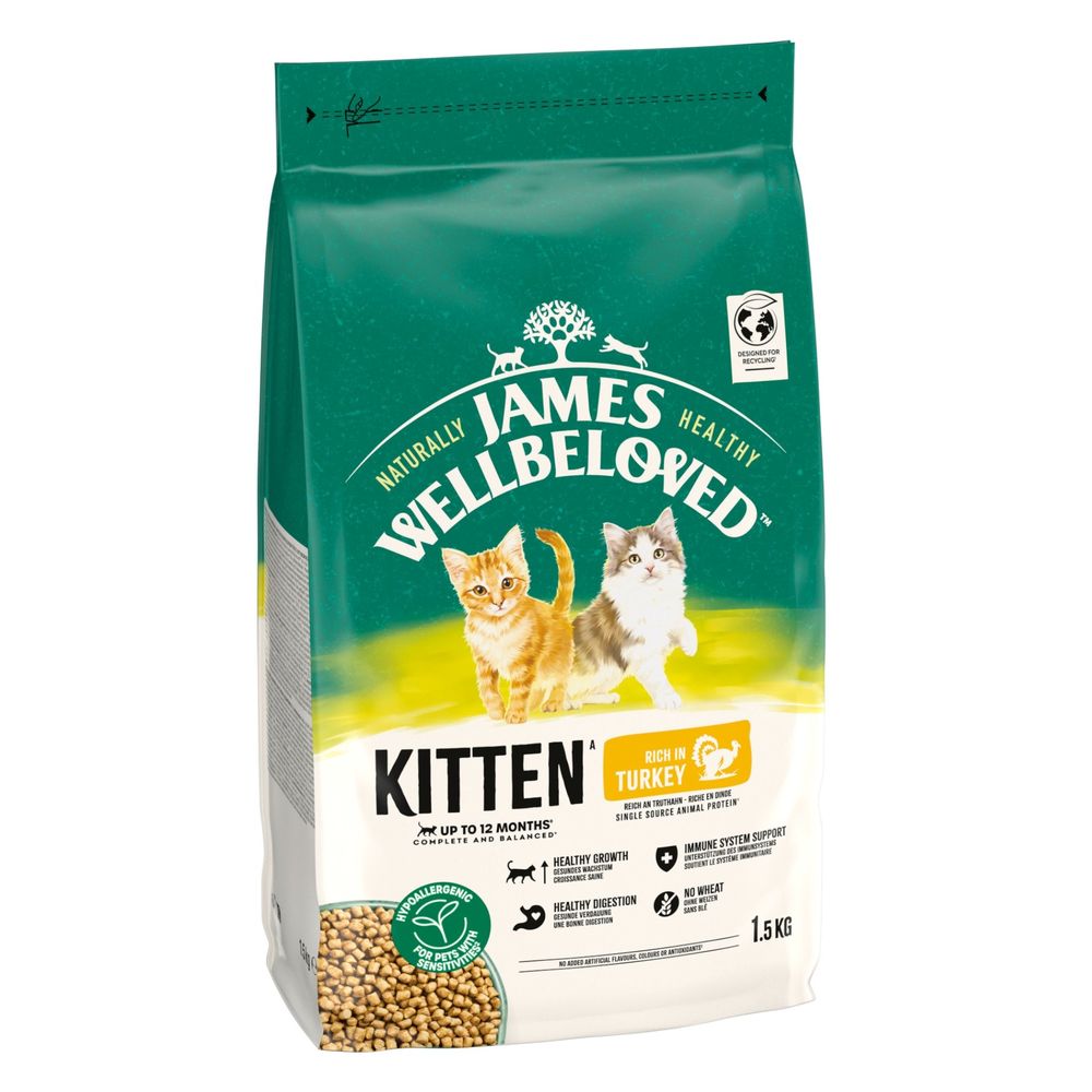 James Wellbeloved Kitten Hypoallergenic Turkey & Rice