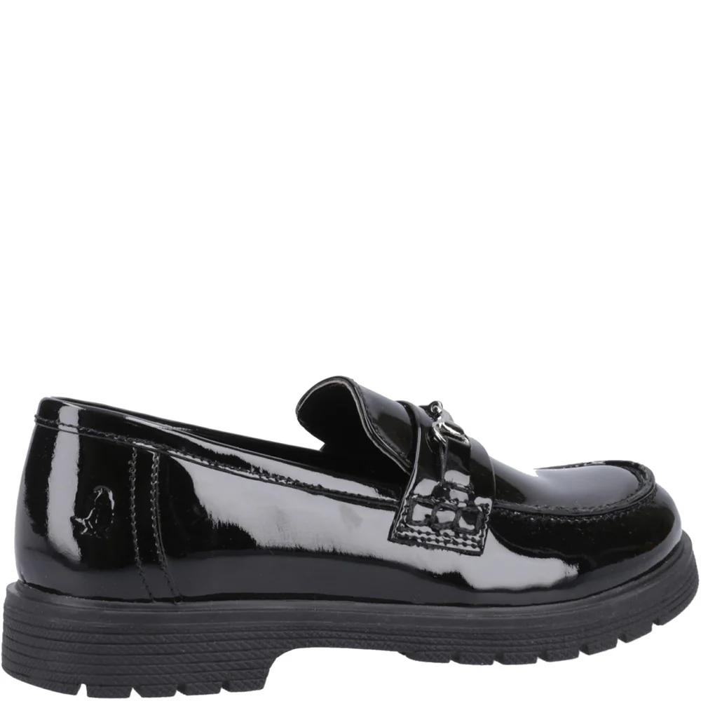Hush Puppies Lydia Patent Senior School Shoes Size 7