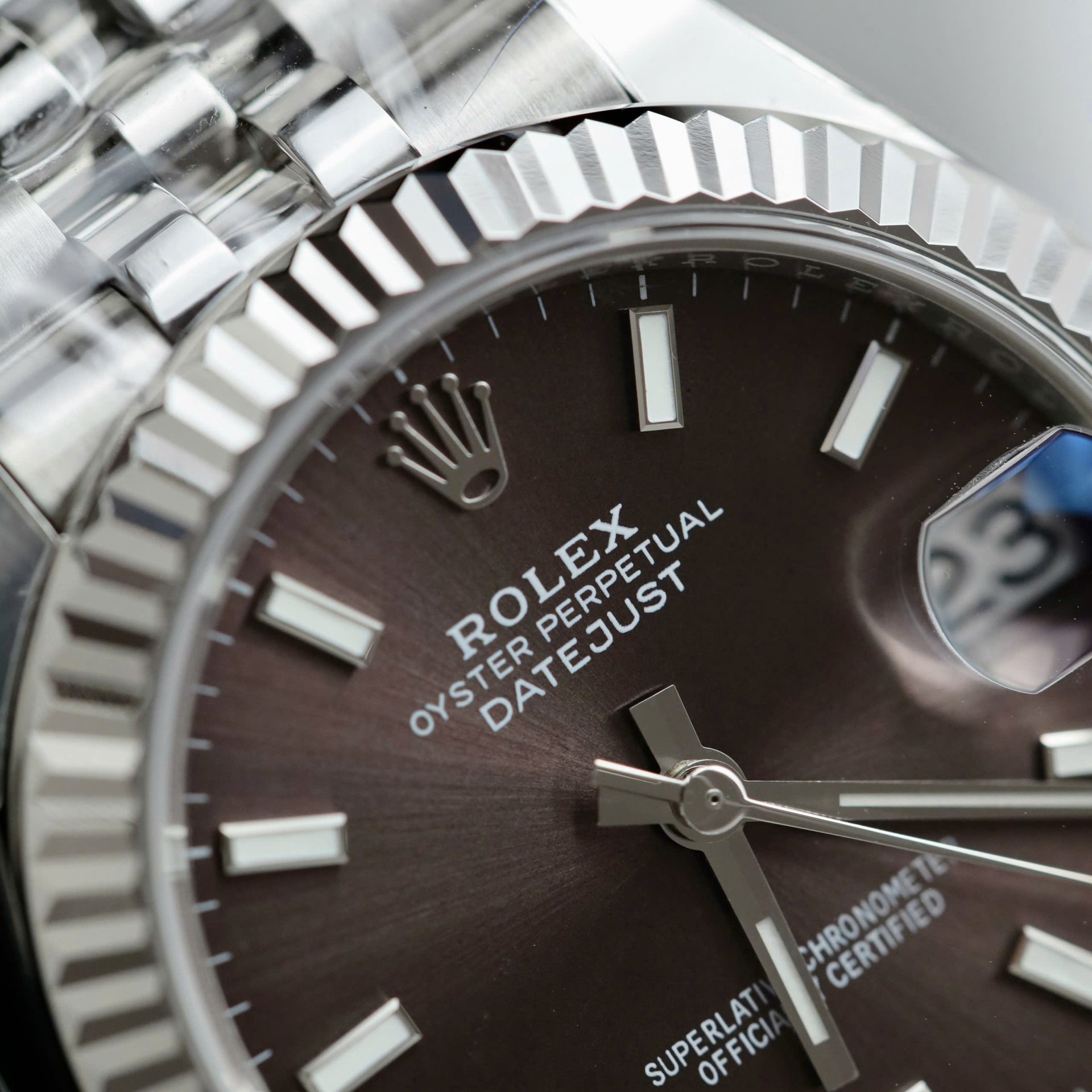 Rolex Datejust 316L Steel Chocolate Dial 31mm Jub THBF Replica