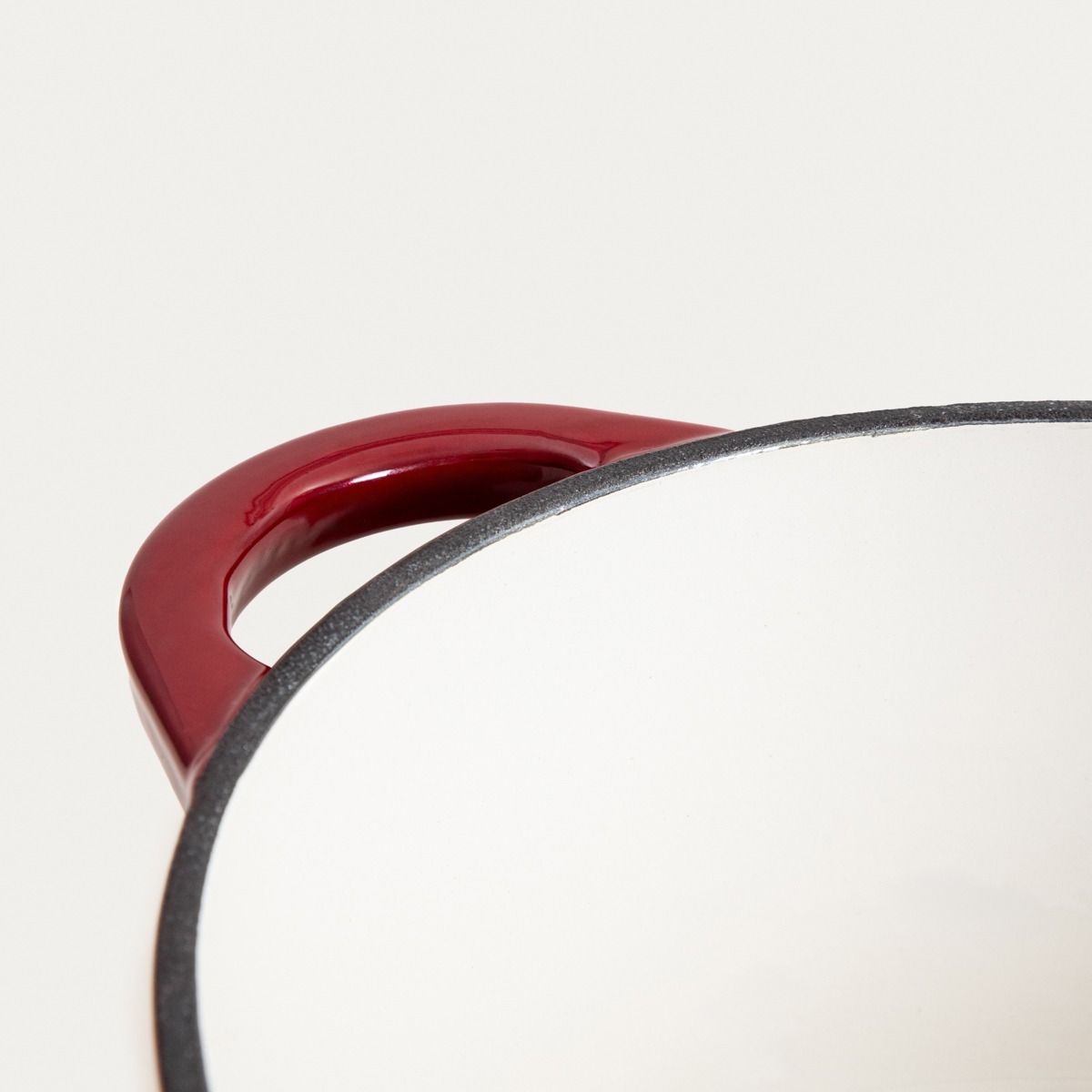 Garnek żeliwny ANDREAS bordowy owalny ombre 4,5 l