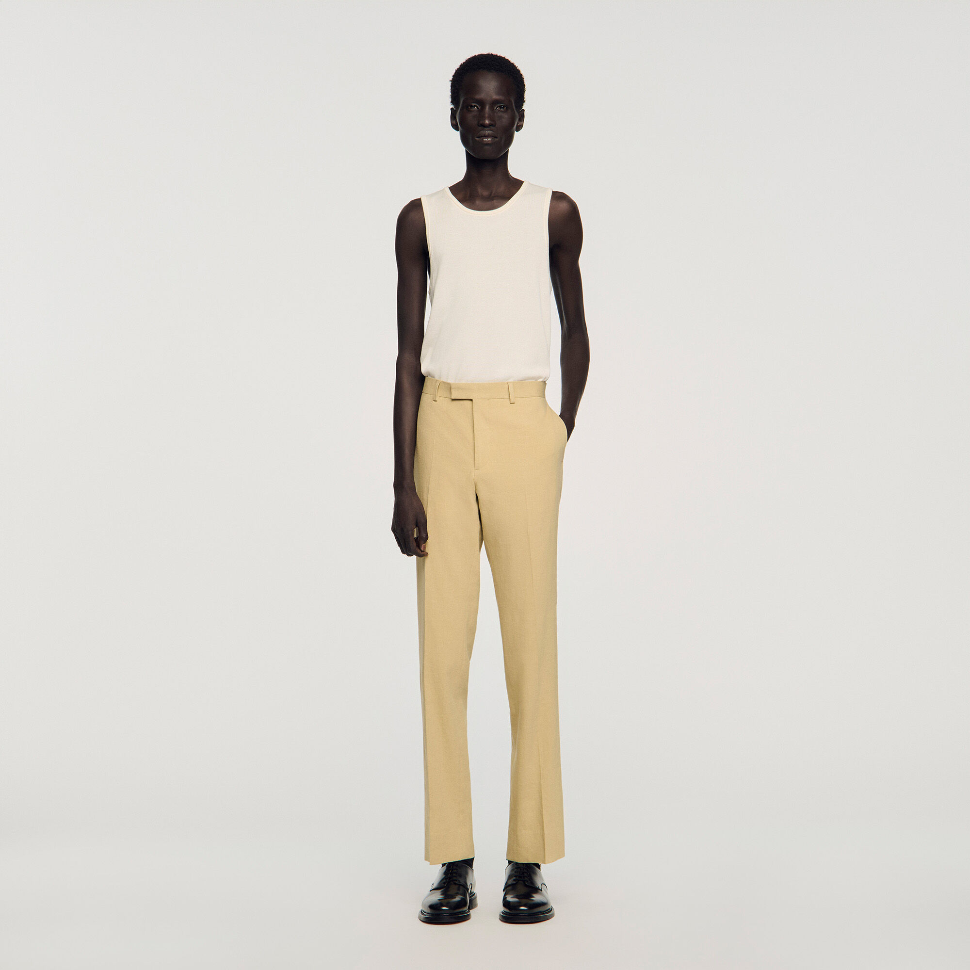 Pantalon de costume en lin