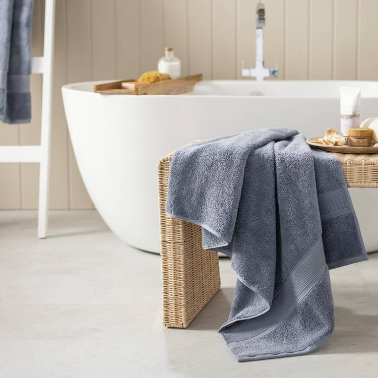 Habitat Supersoft Bath Towel - Rustic Blue