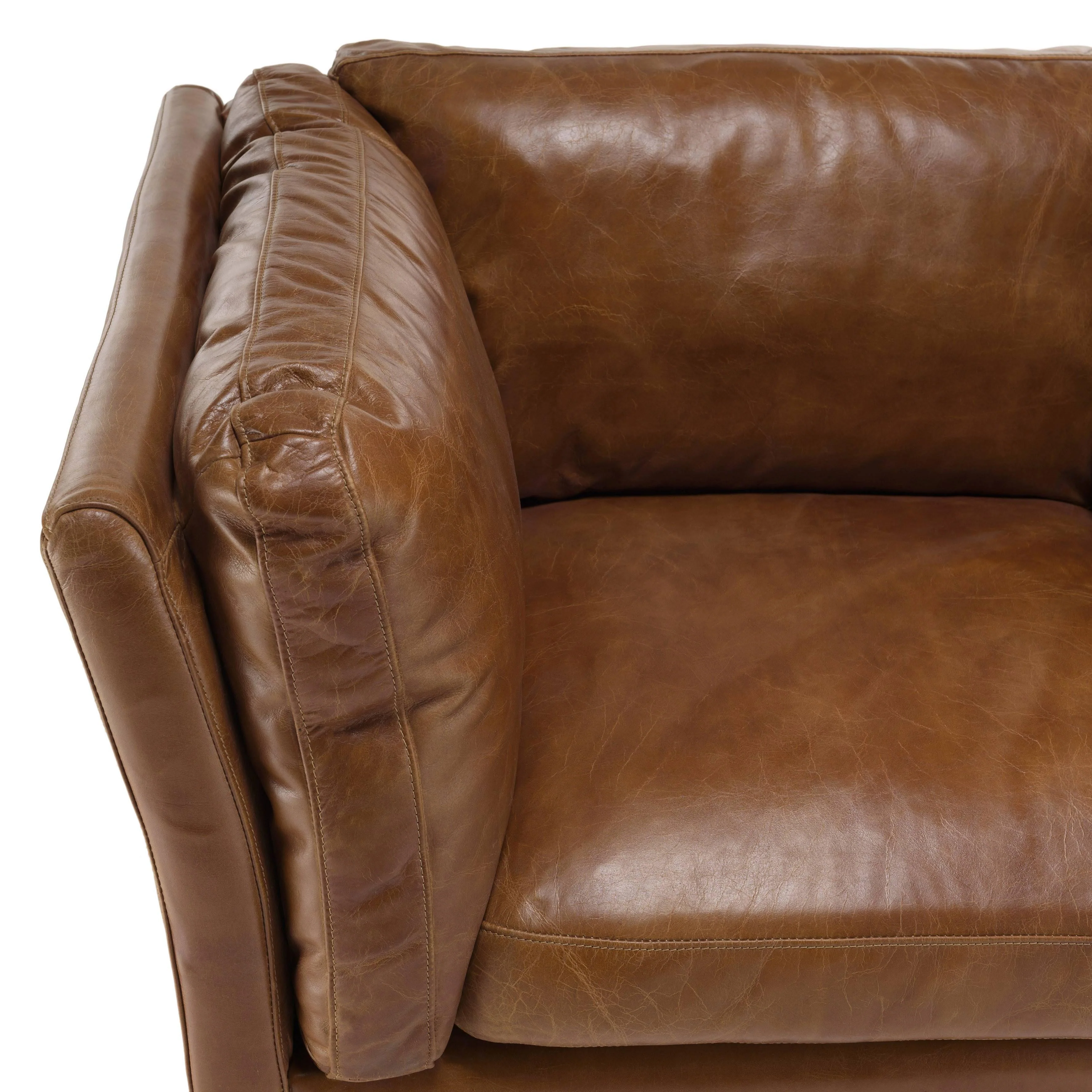 Fauteuil Maëlys vintage leer