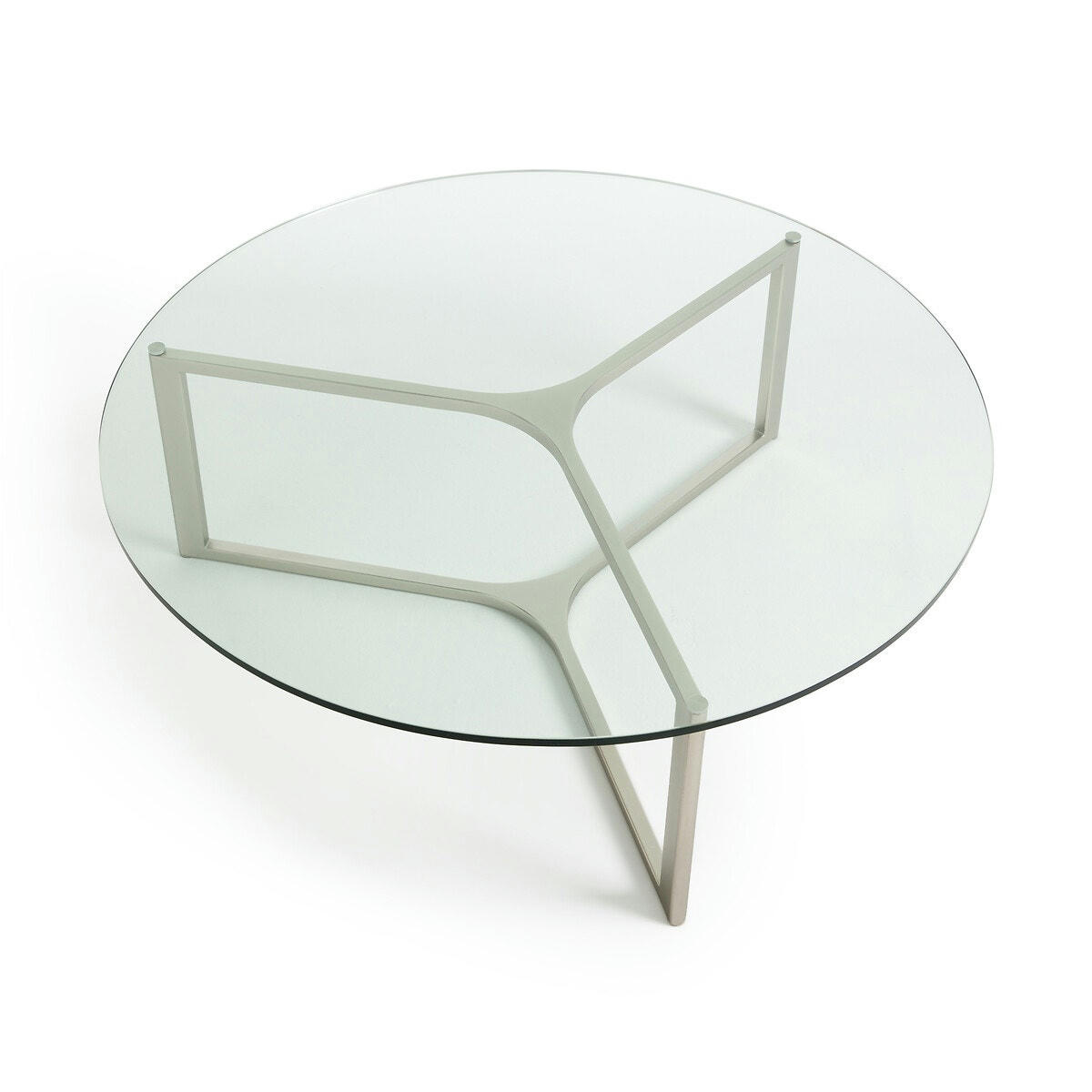 Table basse verre et métal, Cristeal