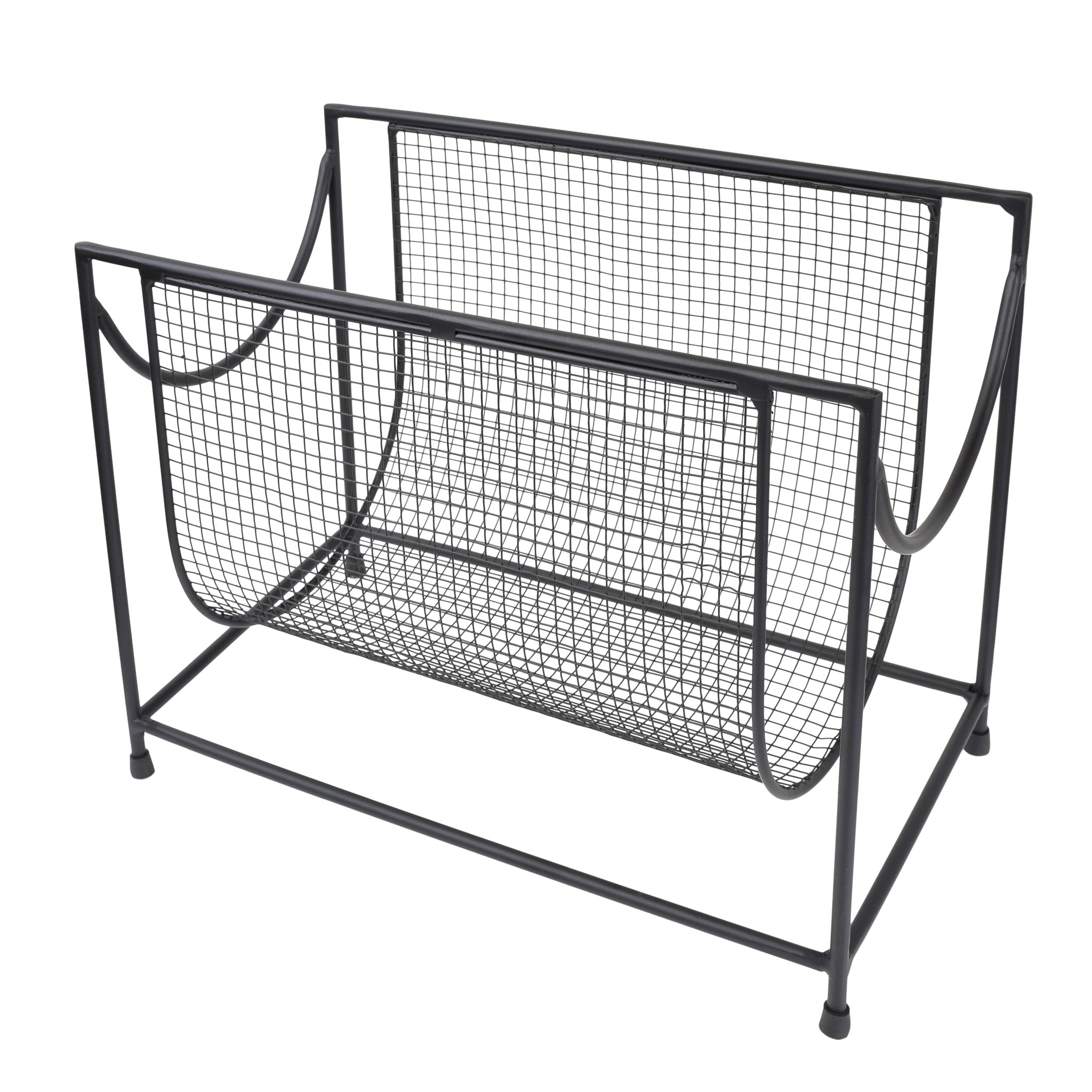 LOFT42 Steve tijdschriftenrek – Krantenbak – Metaal - Zwart