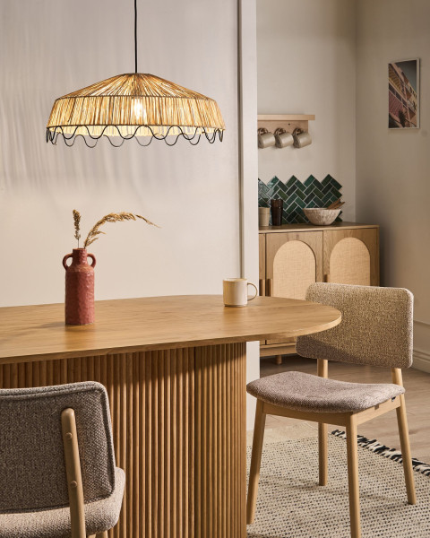 Lampa wisząca sufitowa naturalna
