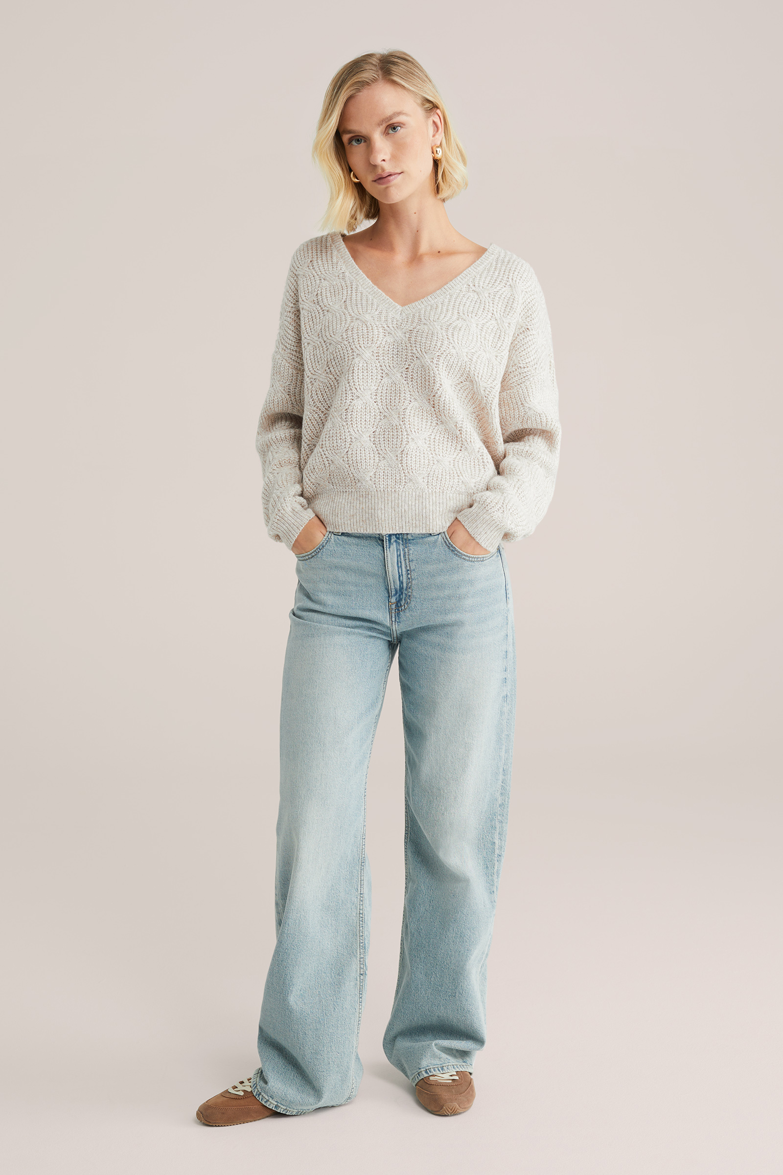 Dames trui met structuur