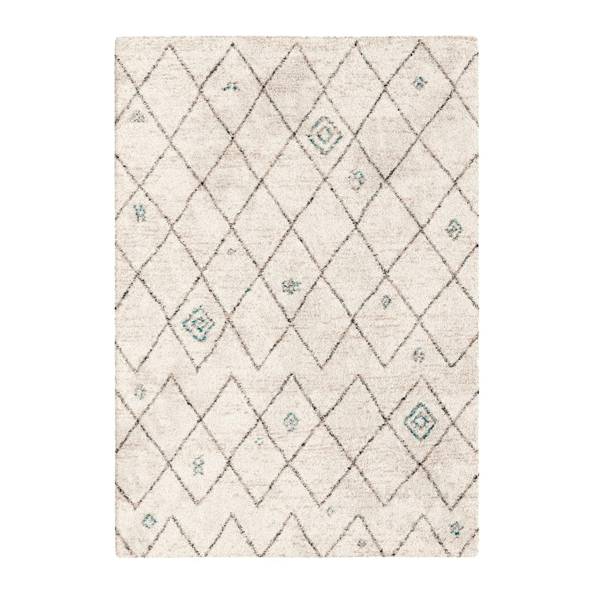 AFK Living vloerkleed Diamond - shaggy - beige - 160 x 230 cm