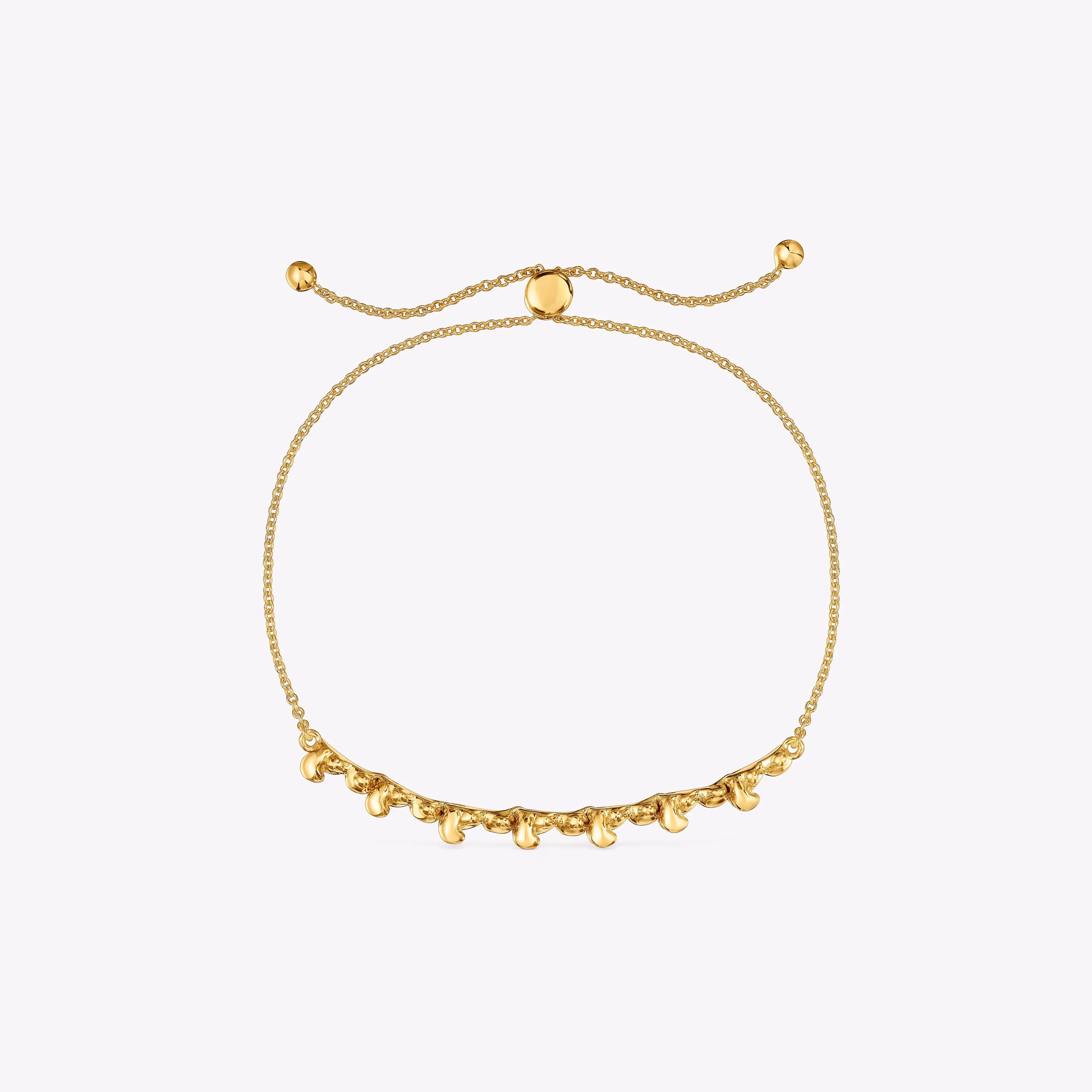 Pulsera cadena con baño de oro 18 kt sobre plata y detalle Bold Bear