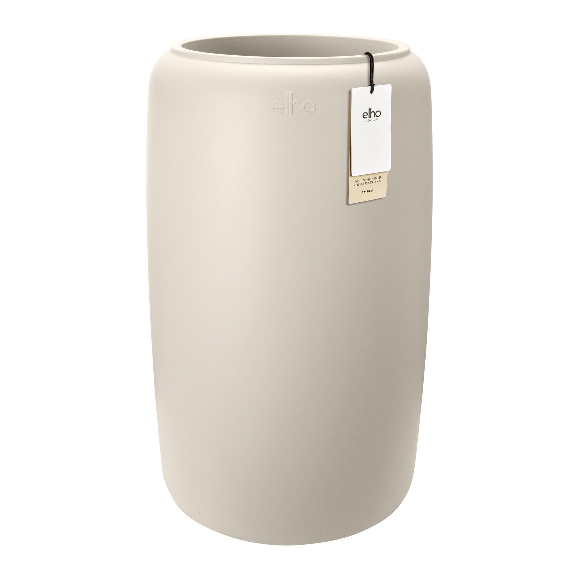 Elho Amber Beads Large 40 - Linnen wit - L 39 x B x H 66 cm - Binnen e