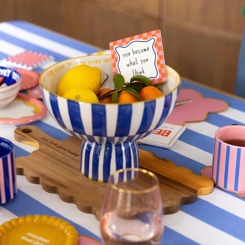 Tegeltje you become what you think - multikleur - 10x10x0.5 cm - Happy at Home by Sanny