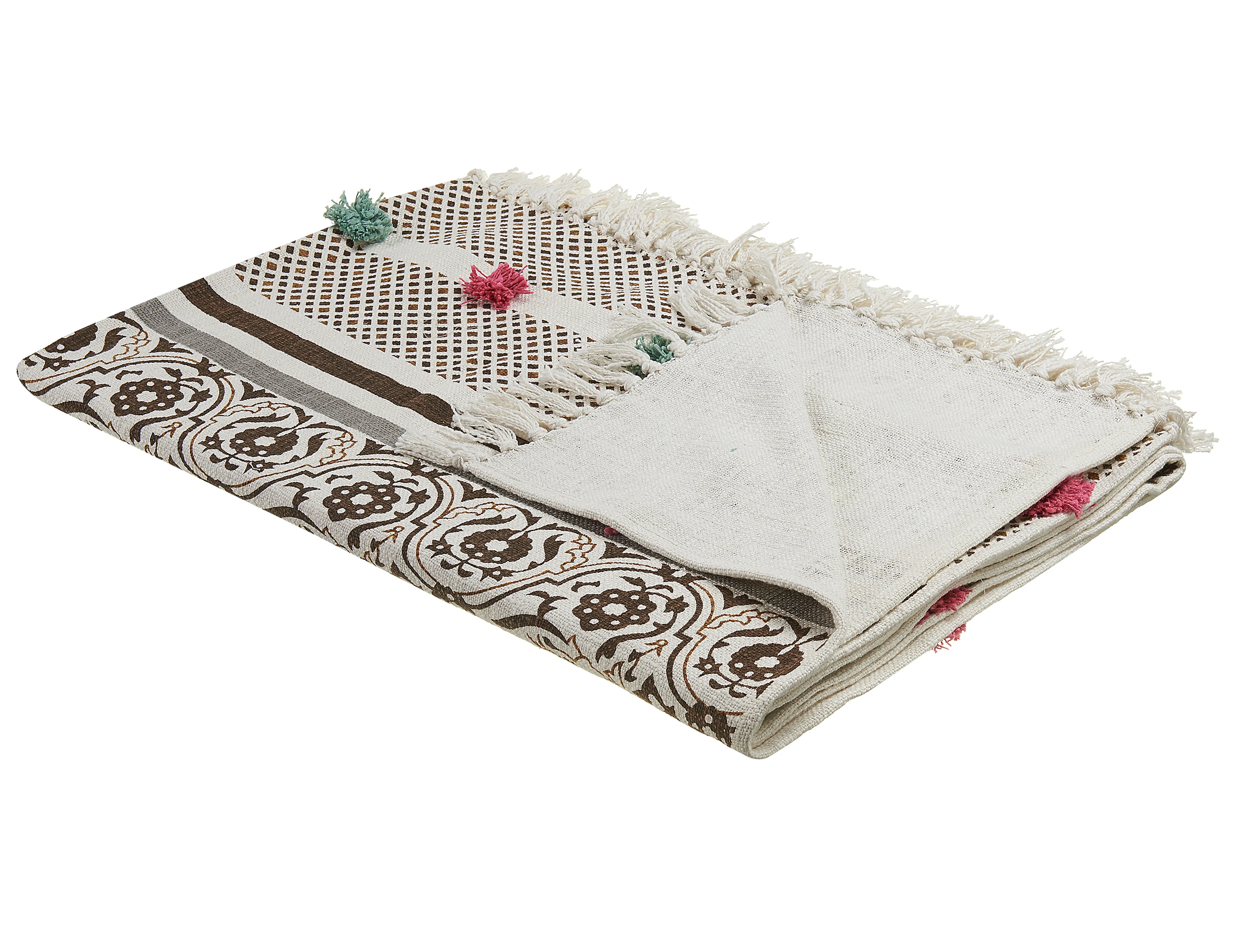 Blanket CHINSURAH Cotton 130 x 180 cm Brown