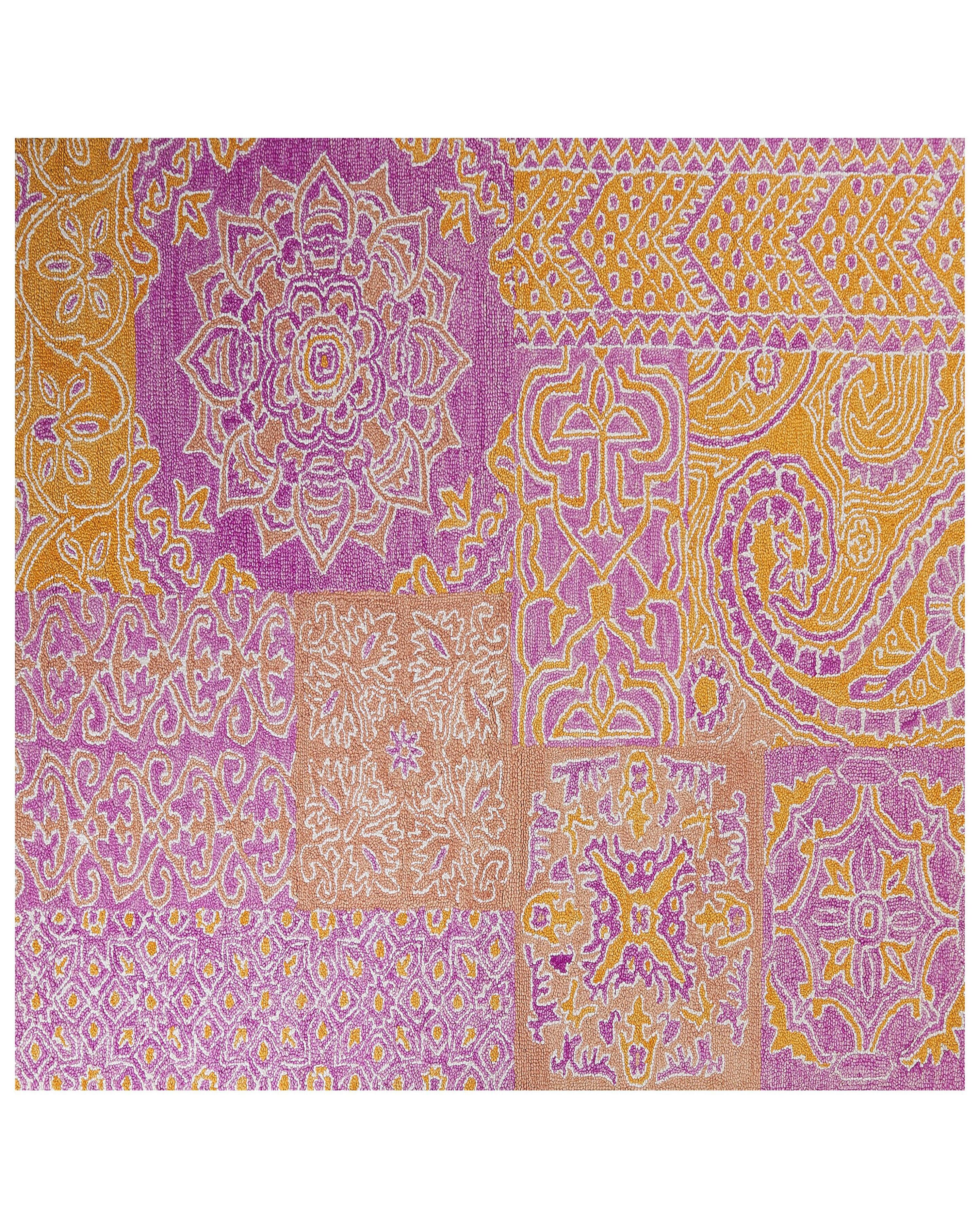Rug AVANOS Pink 140 x 200 cm Wool