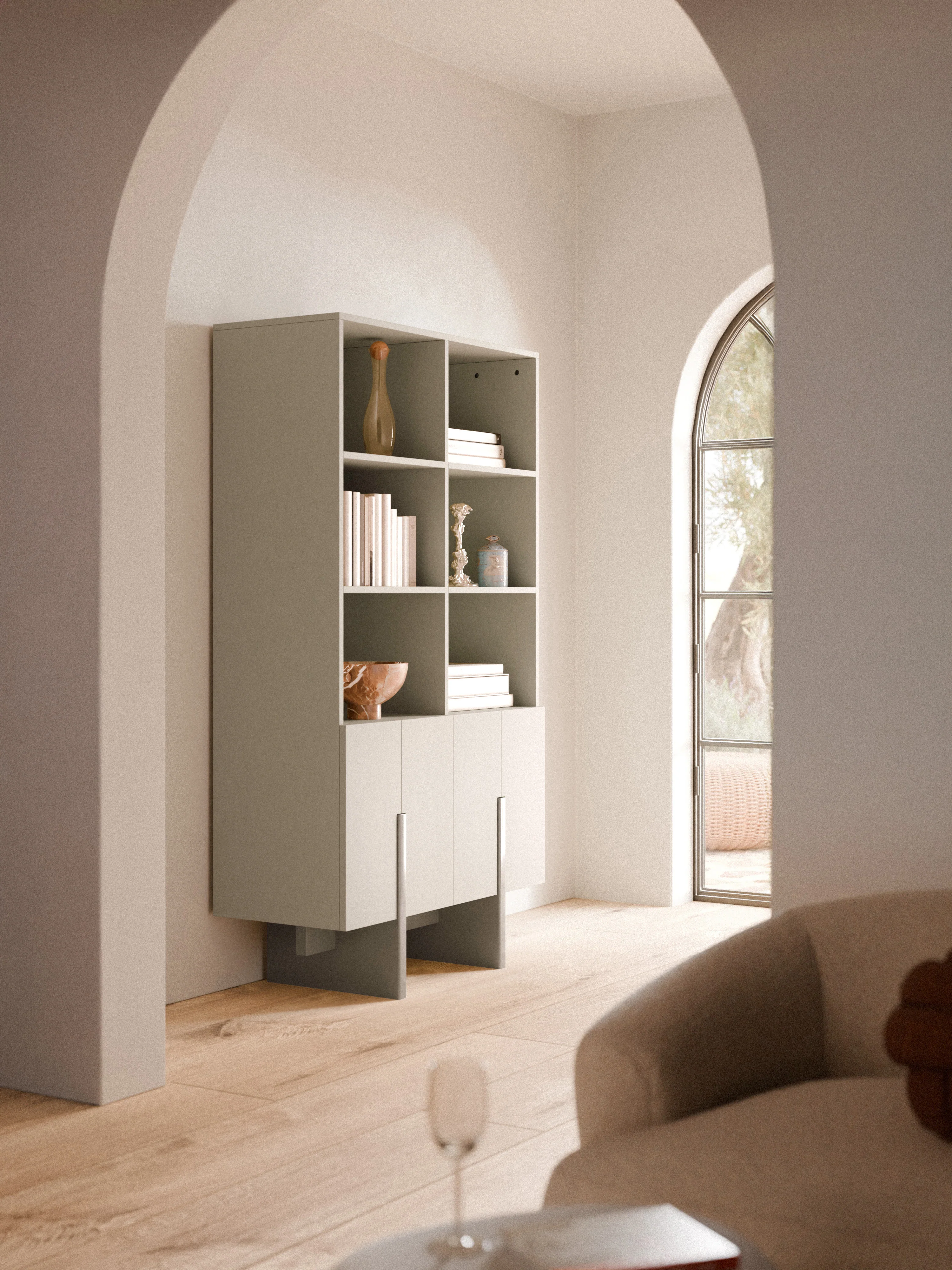 Großes Holz-Highboard Dado