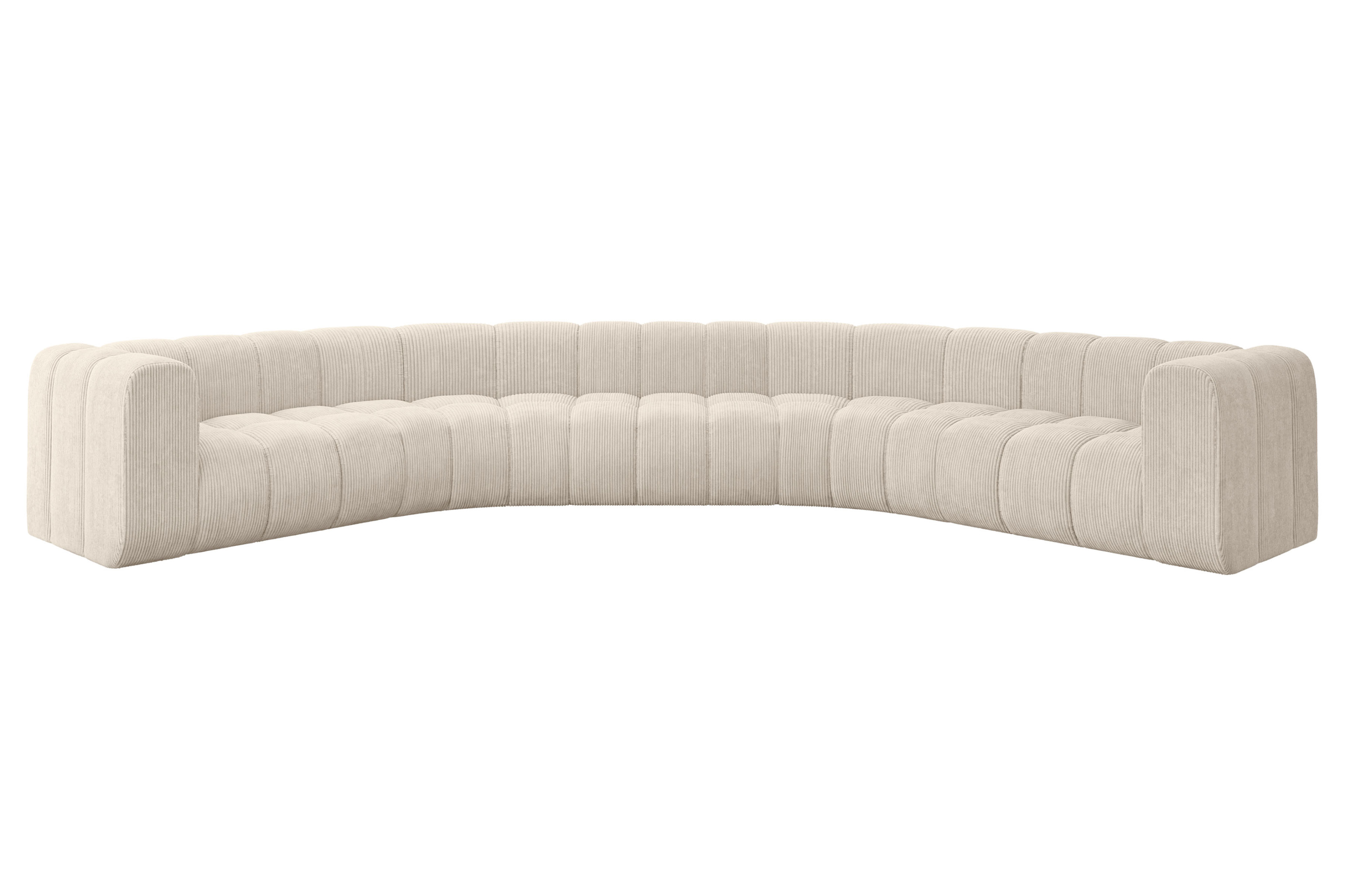 Narożnik uniwersalny modułowy Lazro-U1 - 373x373x70 cm Beżowy