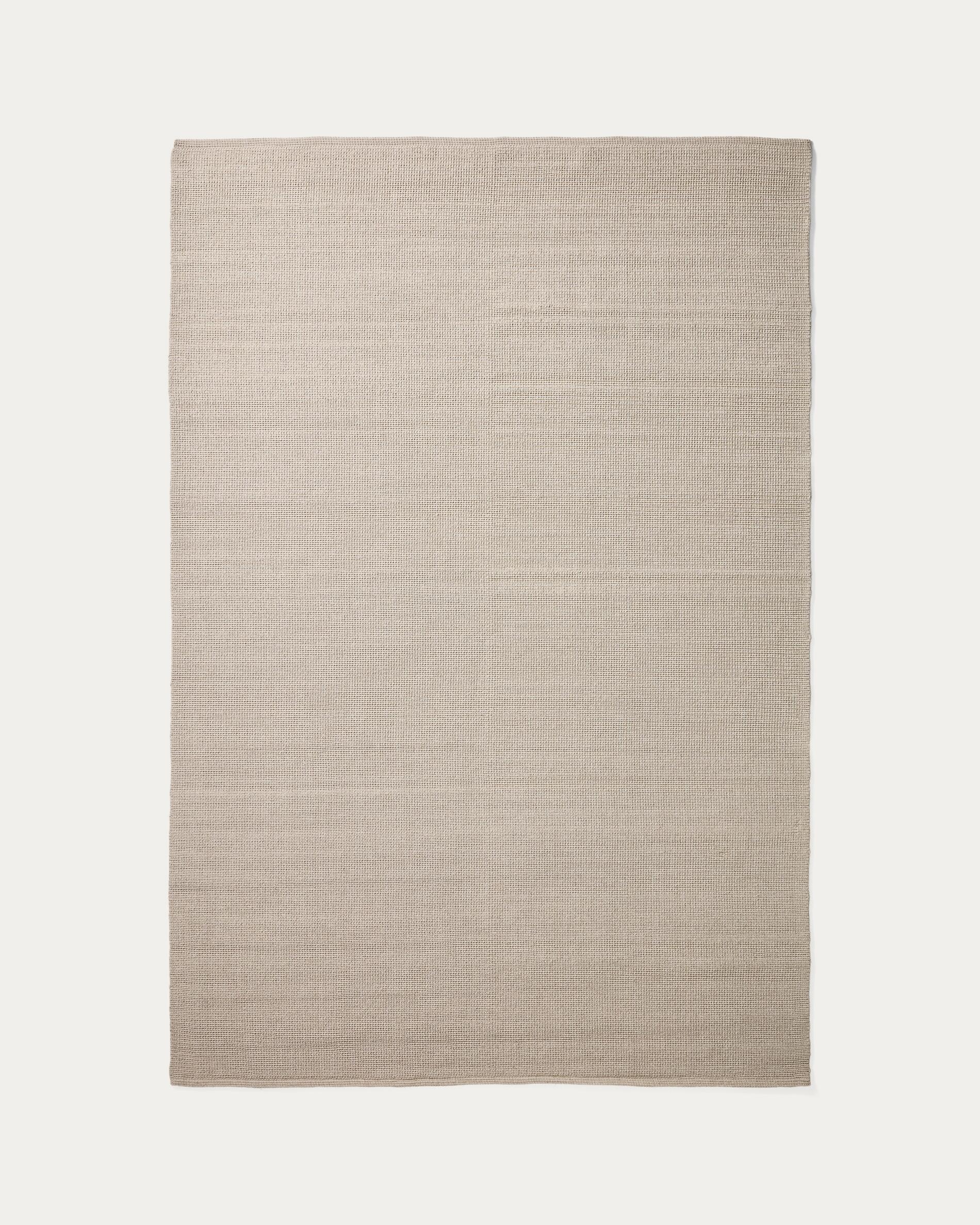 Turiane ecru synthetic fibre rug 160 x 230cm