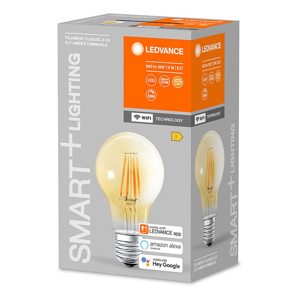 LYSPÆRE LEDVANCE SMART  WIFI CL A DIMBAR E27 6W