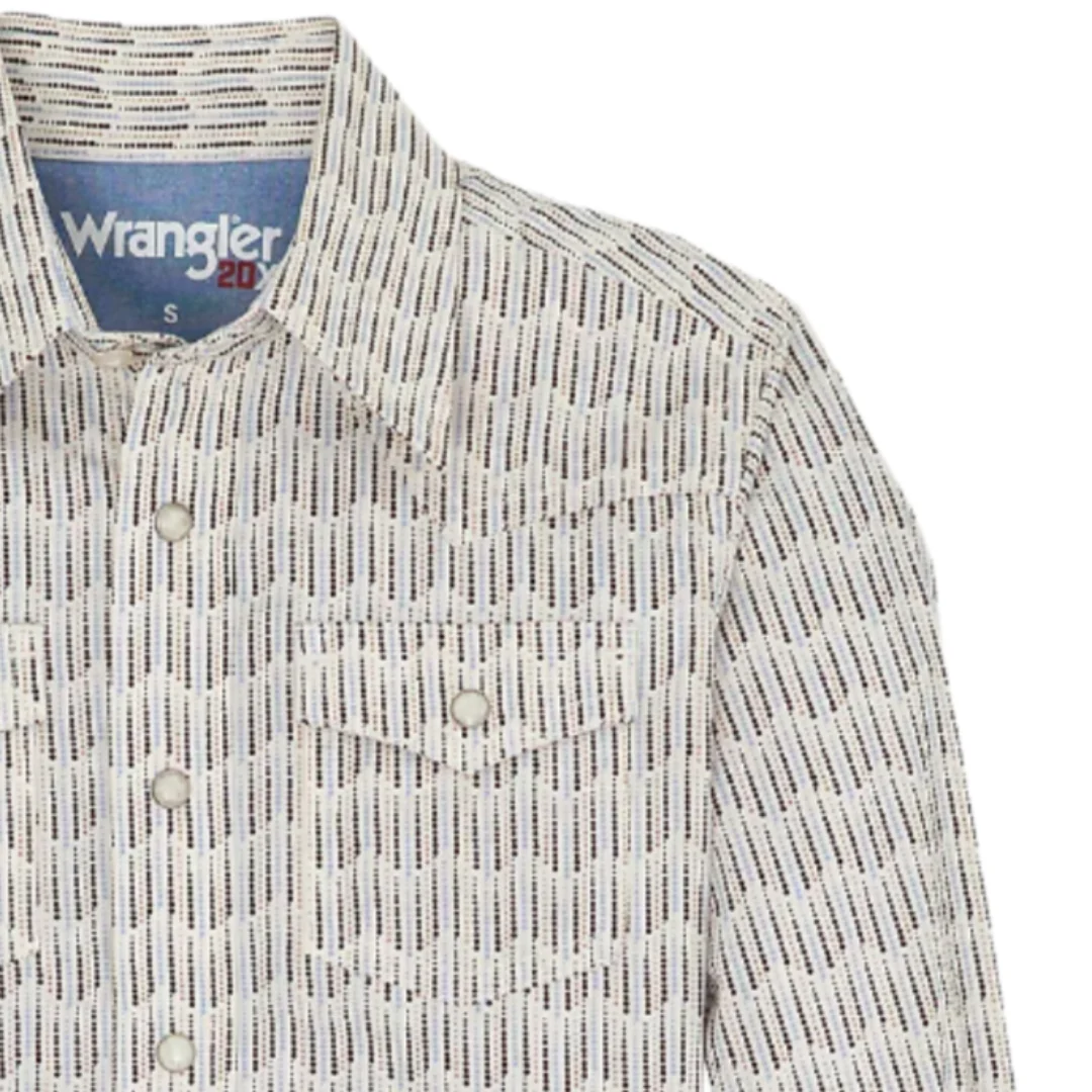 Детская рубашка Wrangler 20X Advanced Comfort Western с длинными рукавами и застежкой на кнопках