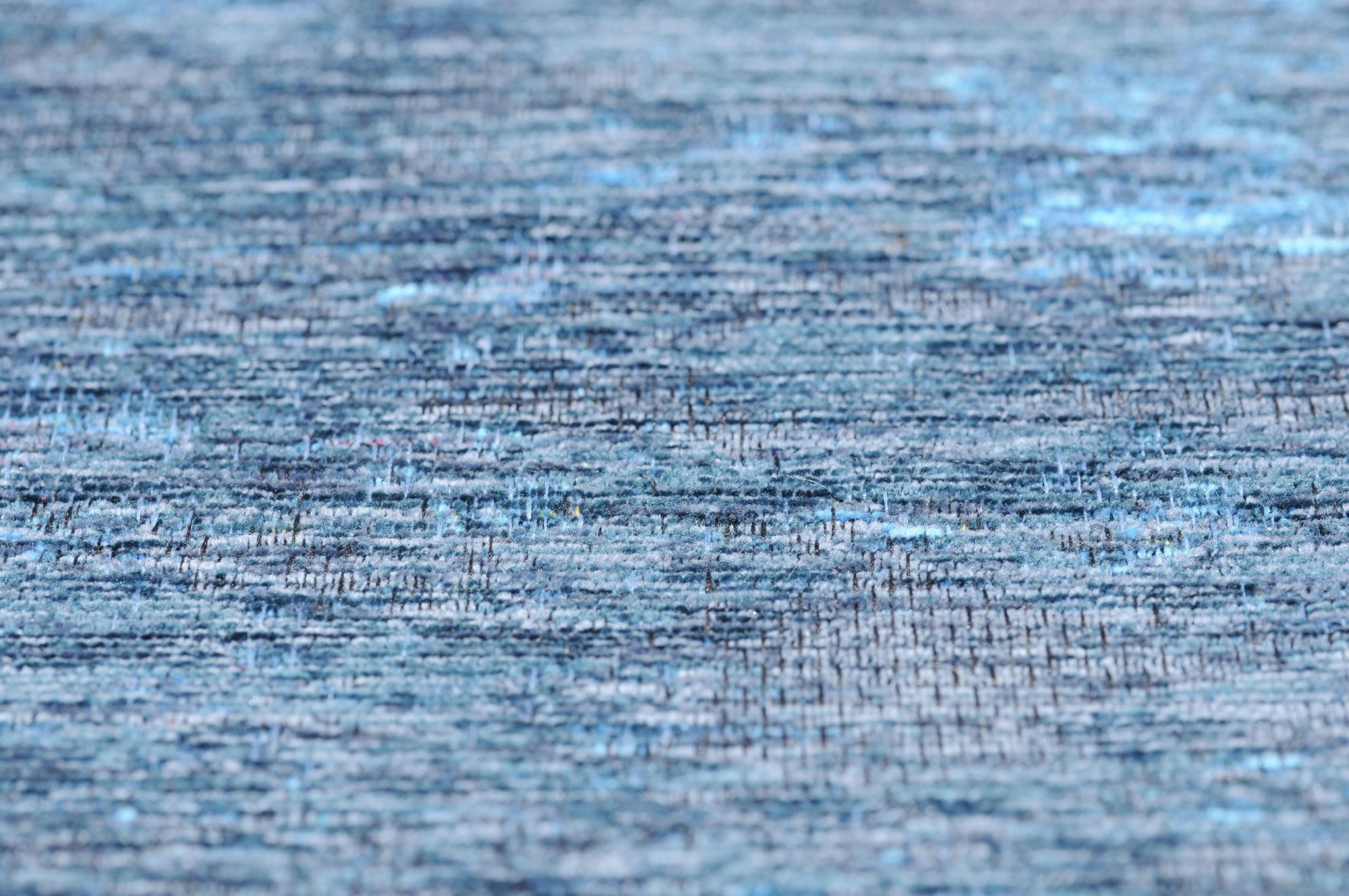 HERITAGE - Tapis moderne brillant tissé machine Turquoise 80x150 cm