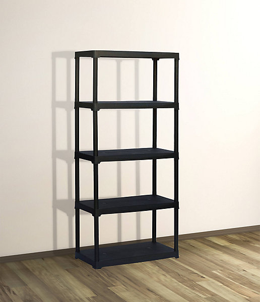 Armoire d'extérieur Damme, Etagère d'extérieur, Armoire de balcon polyvalente, Armoire d'extérieur, Anthracite, 90x40h176 cm