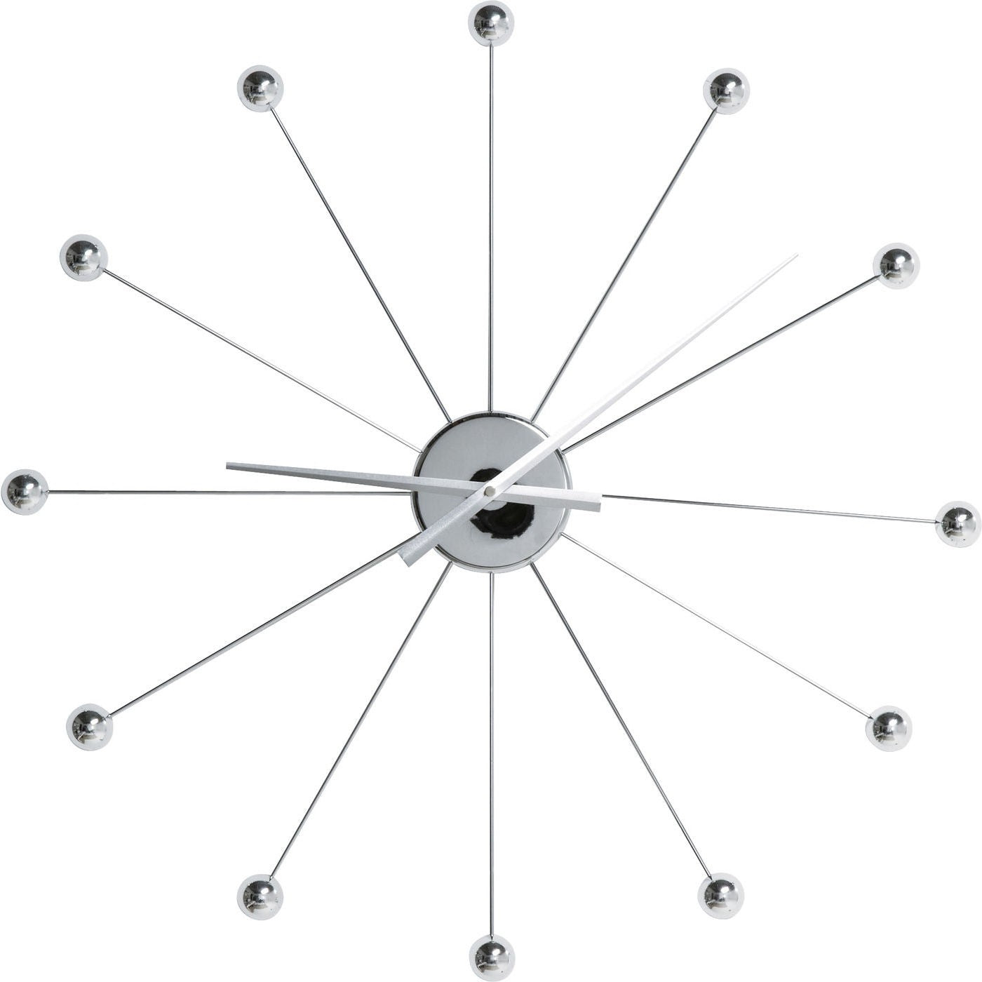 Kare Design Wandklok Like Umbrella Balls Chrome