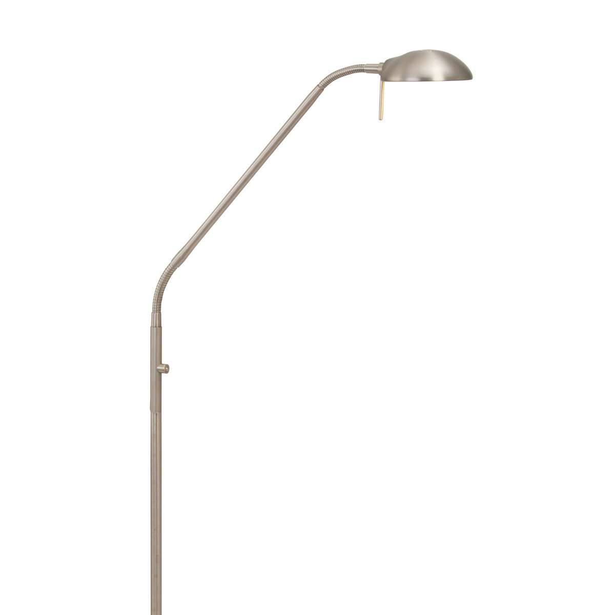 Mexlite vloerlamp - 1 lichts - 45x 180 cm - mat chroom