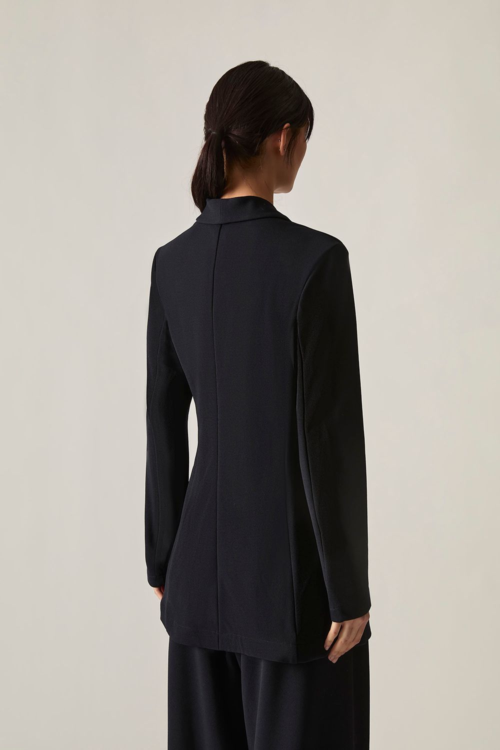 James Lakeland Navy Side Sash Blazer