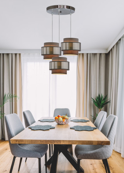 Lampa wisząca Hare czarna-srebrna 3xE27x60W Candellux