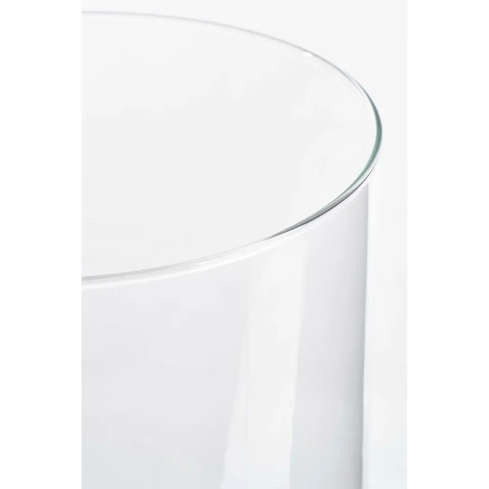 Mica Decorations Vaas - cilinder - glas - transparant - 55 cm
