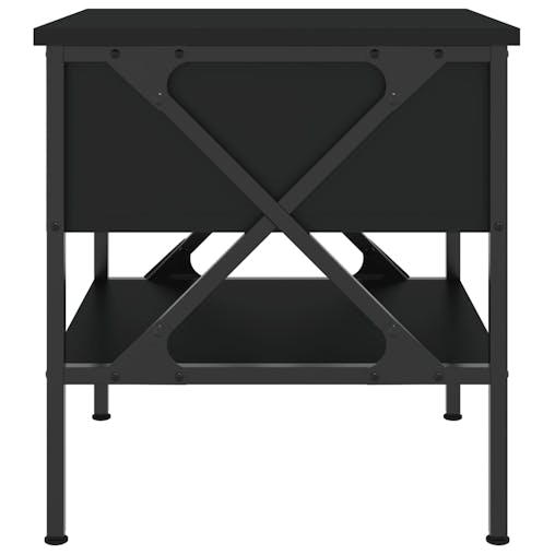 NNEVL Bedside Tables 2 pcs Black 40x42x45 cm Engineered Wood