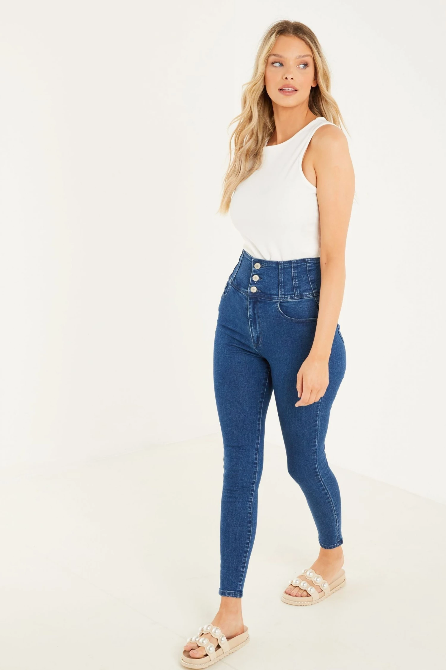 Quiz Blue Skinny Jeans