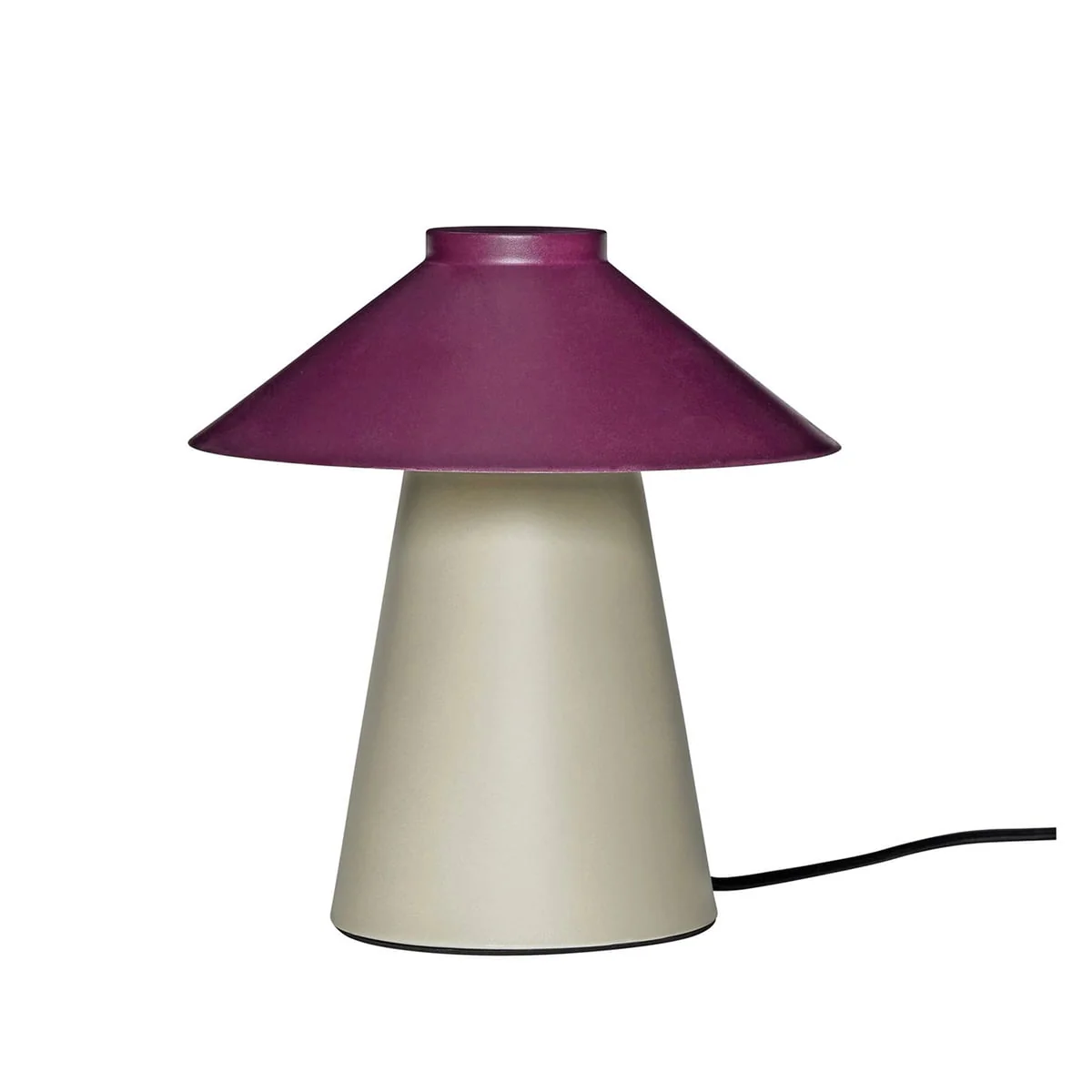 Hübsch Interior - Chipper Tischleuchte, Ø 25 cm, sand / burgundy
