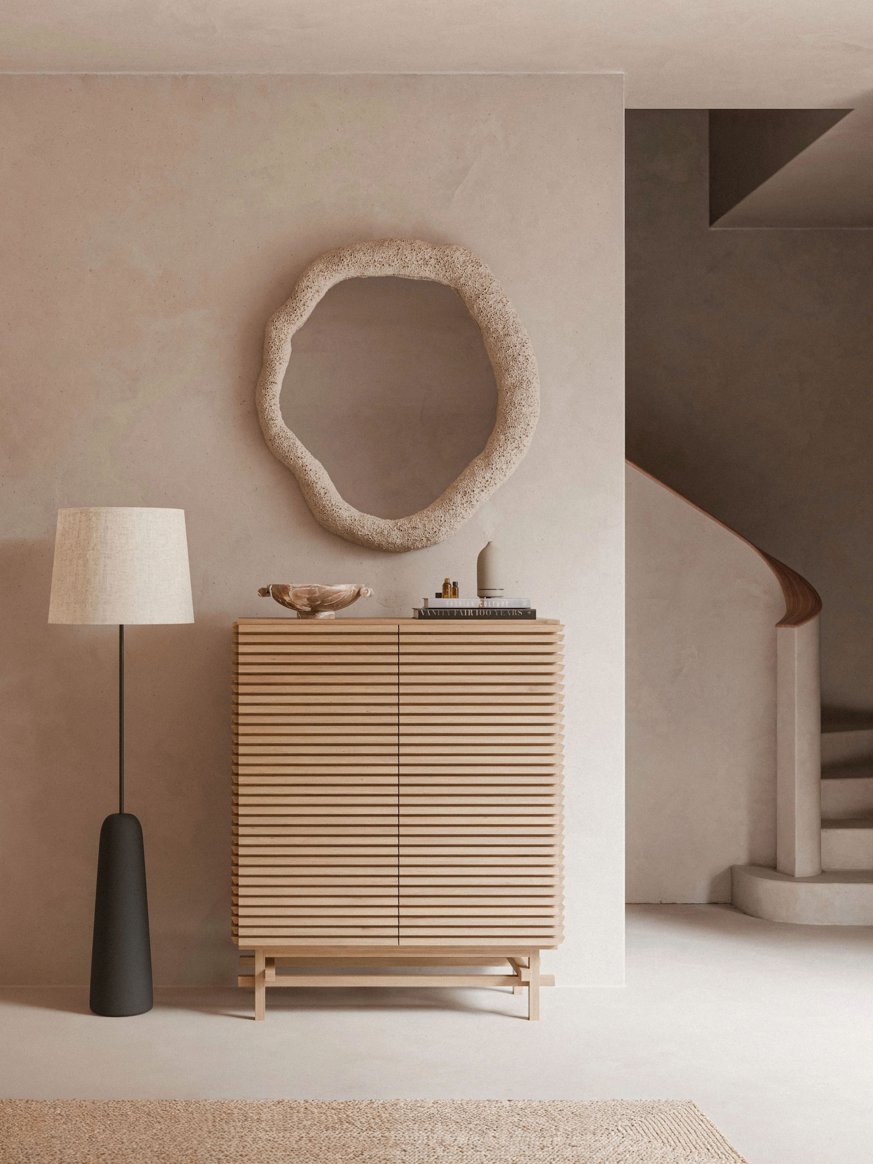 Highboard Pierce aus Eichenholz
