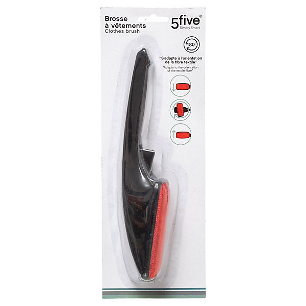 Brosse à vêtements rotative Noir - 5Five