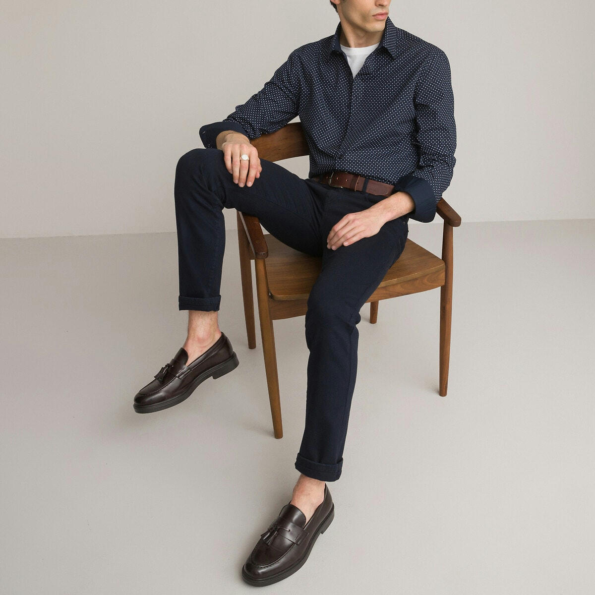 Chemise slim, manches longues