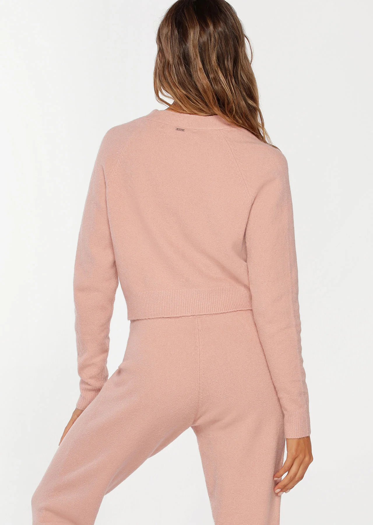 Button Up Cropped Knit Cardigan