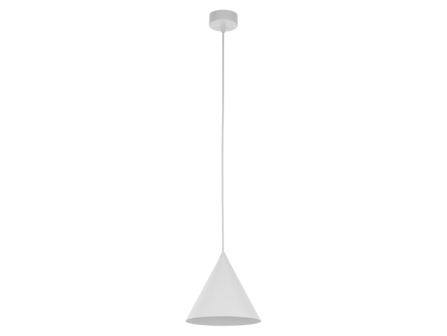 Lampa wisząca Cono White metalowa biała