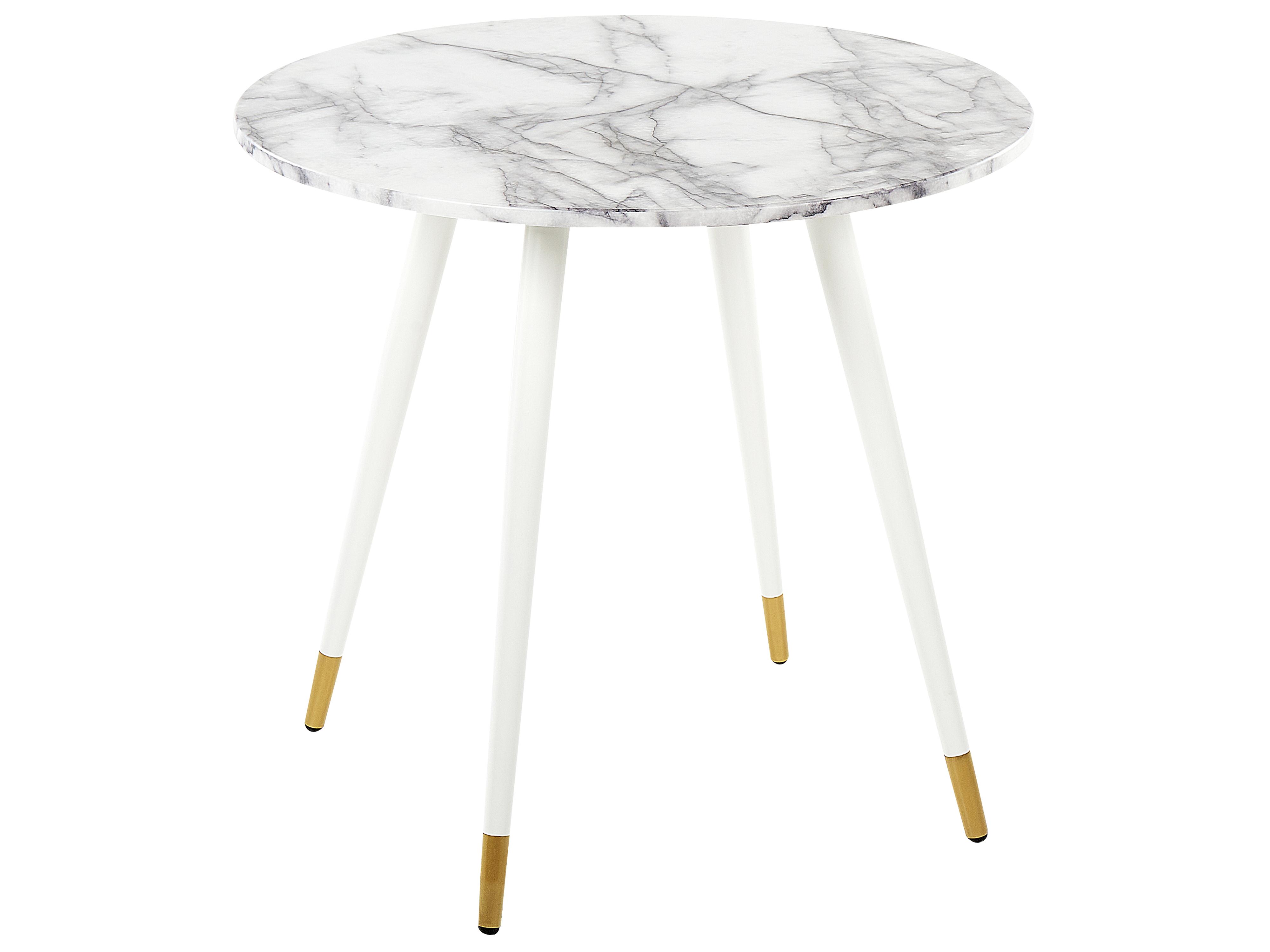 Dining Table GUTIERE White Marble 120 cm 70 cm